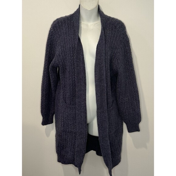 Sacred Threads Oversized Cardigan Blue Purple OS One Size EUC!! - Picture 1 of 3